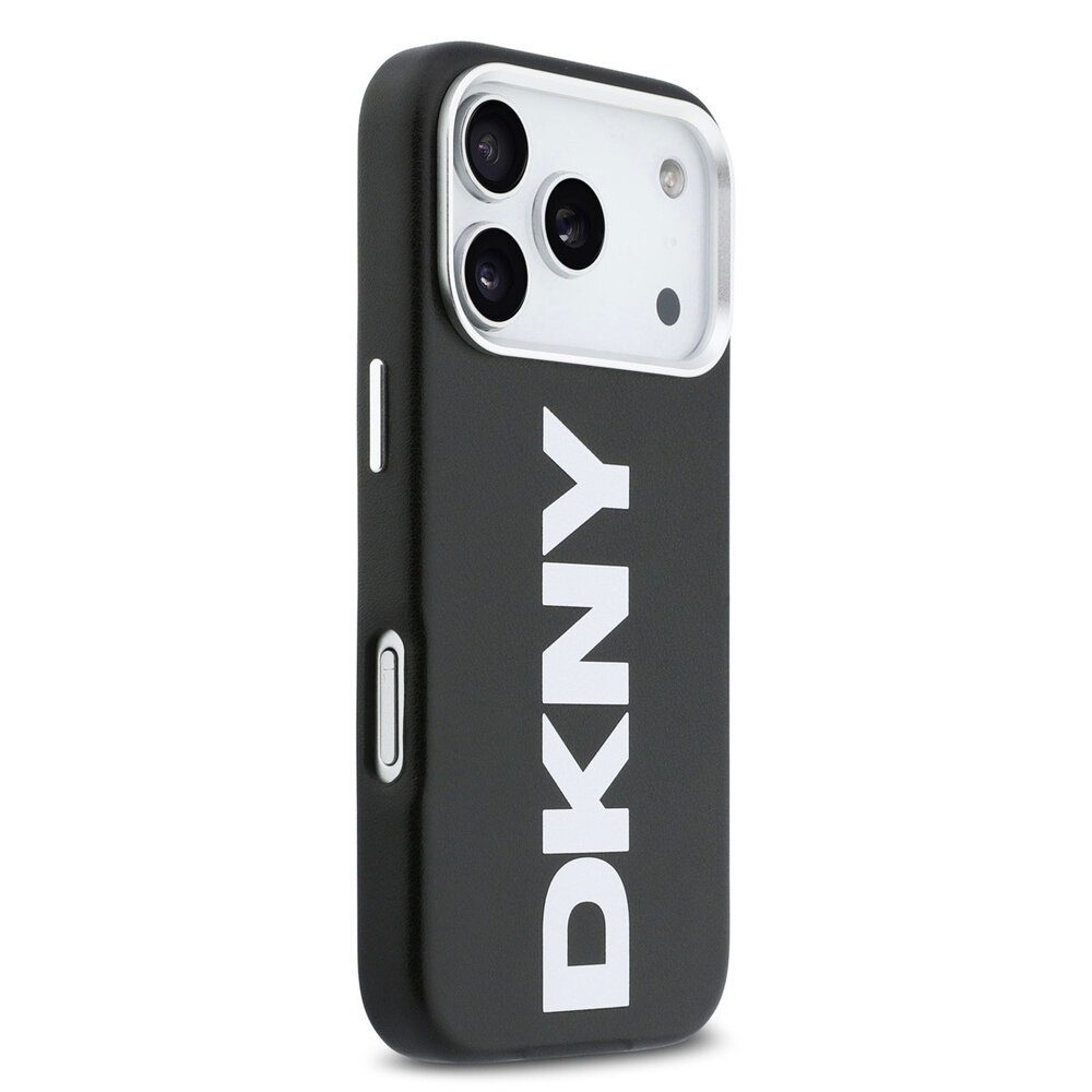 DKNY DKNY iPhone 17 Pro Back cover case - MagSafe - Full Wrap With Large Vertical Logo - Black