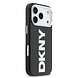 DKNY DKNY iPhone 17 Pro Backcover hoesje - MagSafe - Full Wrap With Large Vertical Logo - Zwart