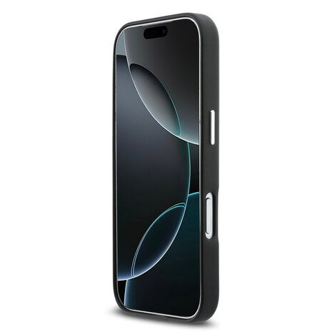 DKNY DKNY iPhone 17 Pro Backcover hoesje - MagSafe - Full Wrap With Large Vertical Logo - Zwart
