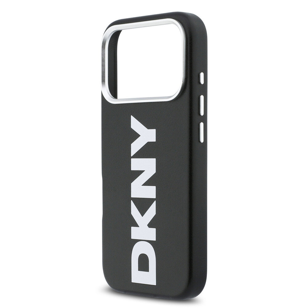 DKNY DKNY iPhone 17 Pro Back-Cover hul - MagSafe - Full Wrap With Large Vertical Logo - Schwarz DKNY DKNY iPhone 17 Pro Back-Cover hul - MagSafe - Full Wrap With Large Vertical Logo - Schwarz