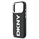 DKNY DKNY iPhone 17 Pro Backcover hoesje - MagSafe - Full Wrap With Large Vertical Logo - Zwart