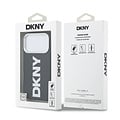 DKNY DKNY iPhone 17 Pro/iPhone 18 Pro Handyhülle MagSafe Vollständig bezogen mit großem vertikalem Logo - Schwarz