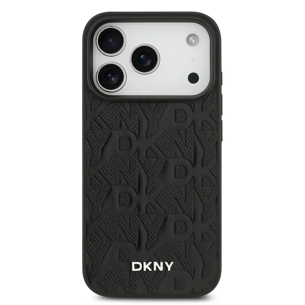 DKNY DKNY iPhone 17 Pro Back cover case - MagSafe - Grid Pattern - Black