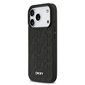 DKNY DKNY iPhone 17 Pro/iPhone 18 Pro Handyhülle MagSafe Gittermuster - Schwarz