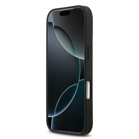 DKNY DKNY iPhone 17 Pro Backcover hoesje - MagSafe - Grid Pattern - Zwart