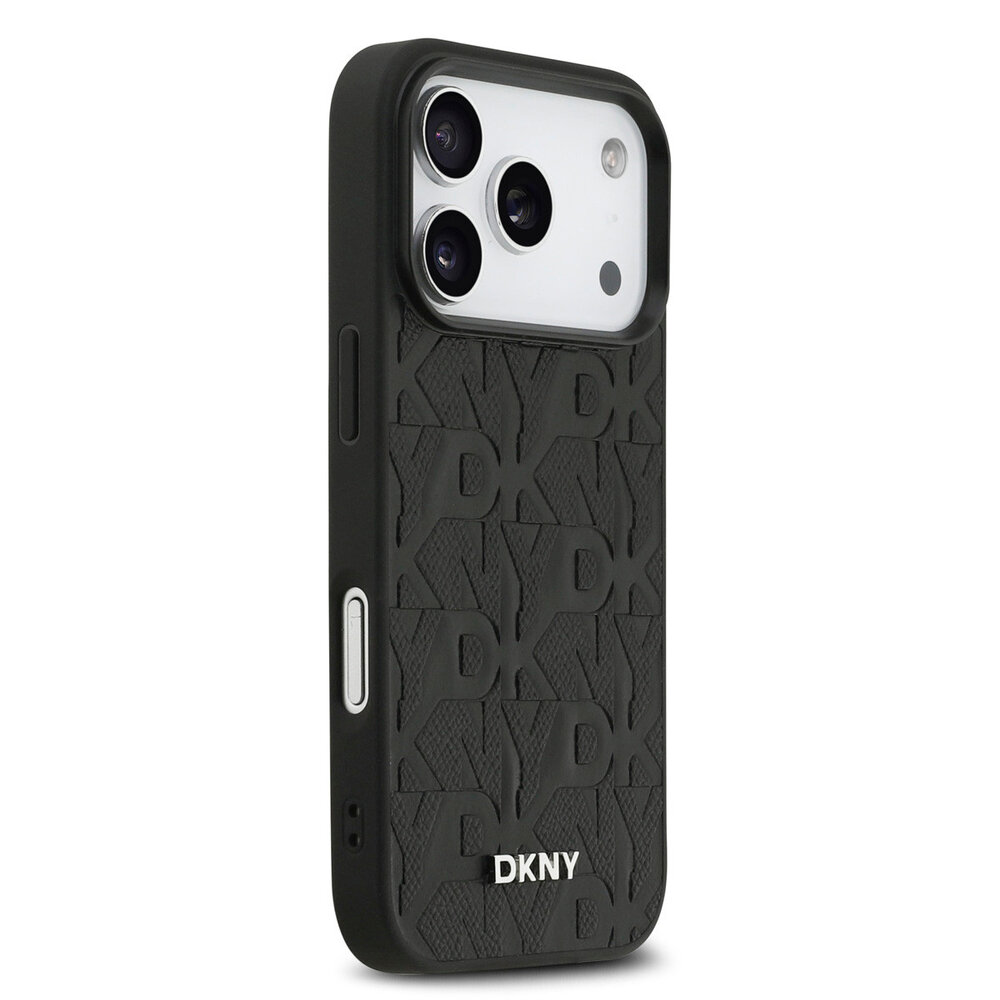 DKNY DKNY iPhone 17 Pro Back cover case - MagSafe - Grid Pattern - Black