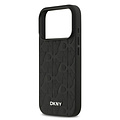 DKNY DKNY iPhone 17 Pro/iPhone 18 Pro Backcoverhoesje MagSafe Rasterpatroon - Zwart