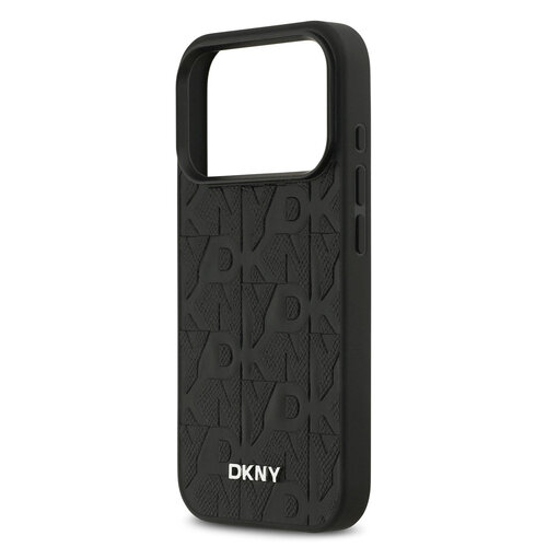 DKNY DKNY iPhone 17 Pro/iPhone 18 Pro Handyhülle MagSafe Gittermuster - Schwarz