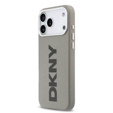 DKNY DKNY iPhone 17 Pro Max Back cover coque - MagSafe - Full Wrap With Large Vertical Logo - Beige DKNY DKNY iPhone 17 Pro Max Back cover coque - MagSafe - Full Wrap With Large Vertical Logo - Beige