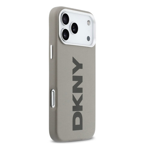 DKNY DKNY iPhone 17 Pro Max Back cover case - MagSafe - Full Wrap With Large Vertical Logo - Beige