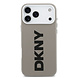 DKNY DKNY iPhone 17 Pro Max Backcover hoesje - MagSafe - Full Wrap With Large Vertical Logo - Beige DKNY DKNY iPhone 17 Pro Max Backcover hoesje - MagSafe - Full Wrap With Large Vertical Logo - Beige