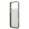 DKNY DKNY iPhone 17 Pro Max/iPhone 18 Pro Max Handyhülle MagSafe Vollständig bezogen mit großem vertikalem Logo - Beige