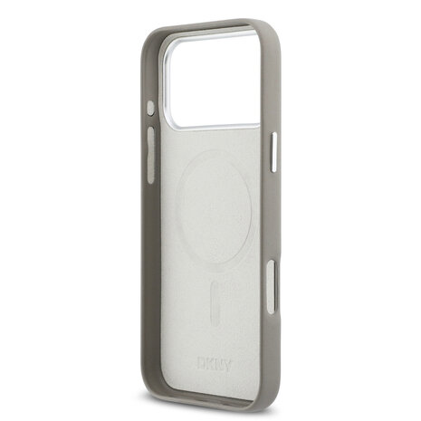 DKNY DKNY iPhone 17 Pro Max Back cover coque - MagSafe - Full Wrap With Large Vertical Logo - Beige DKNY DKNY iPhone 17 Pro Max Back cover coque - MagSafe - Full Wrap With Large Vertical Logo - Beige