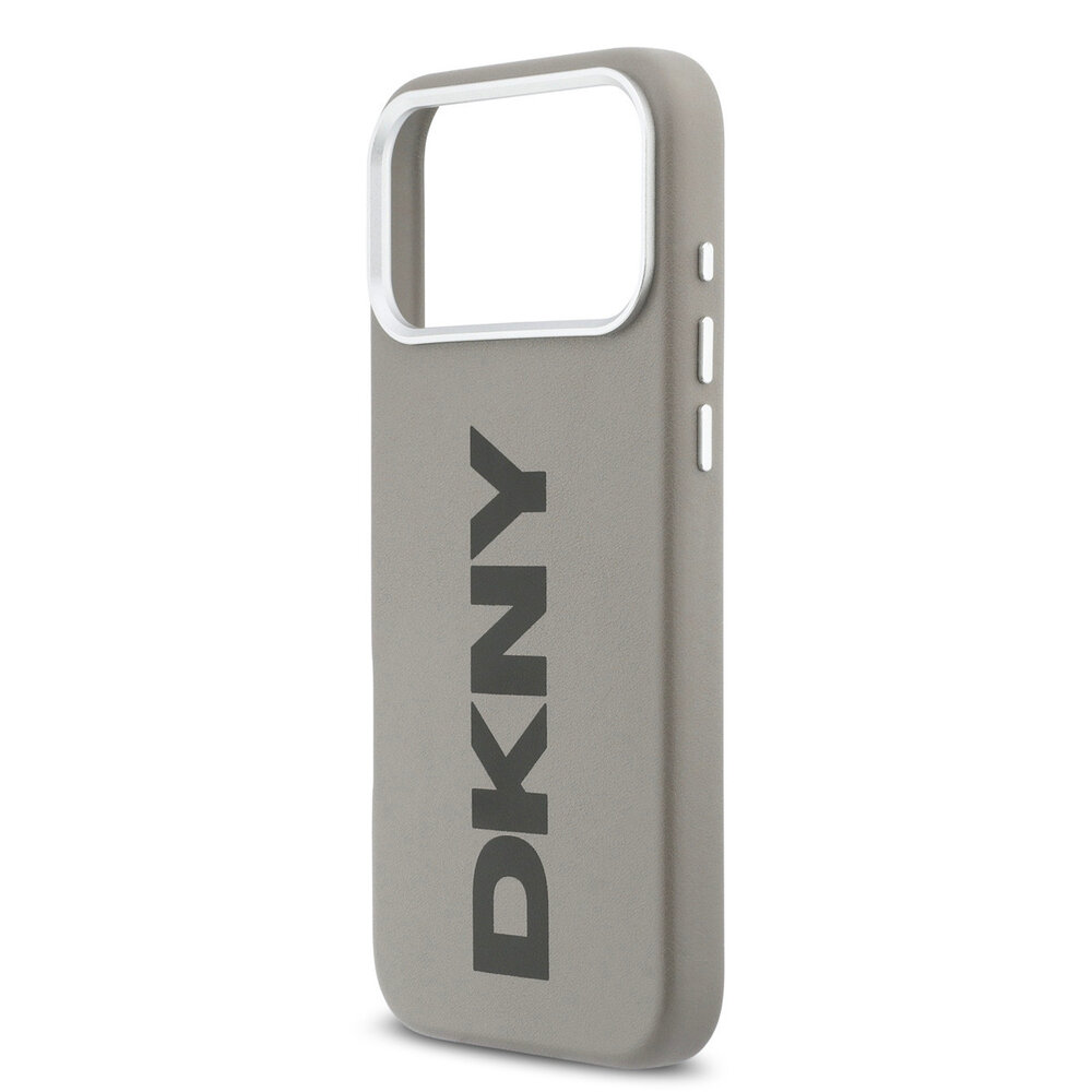 DKNY DKNY iPhone 17 Pro Max Back cover case - MagSafe - Full Wrap With Large Vertical Logo - Beige