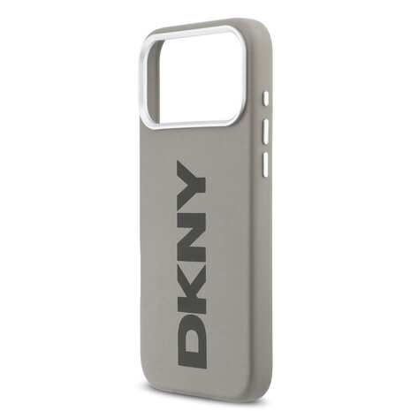 DKNY DKNY iPhone 17 Pro Max Back cover coque - MagSafe - Full Wrap With Large Vertical Logo - Beige DKNY DKNY iPhone 17 Pro Max Back cover coque - MagSafe - Full Wrap With Large Vertical Logo - Beige