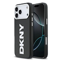 DKNY DKNY iPhone 17 Pro Max/iPhone 18 Pro Max Handyhülle MagSafe Vollständig bezogen mit großem vertikalem Logo - Schwarz