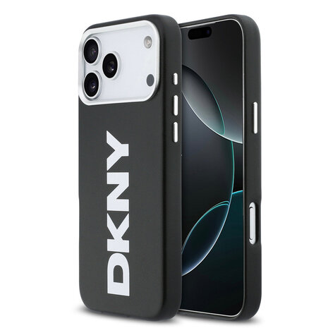 DKNY DKNY iPhone 17 Pro Max Back cover case - MagSafe - Full Wrap With Large Vertical Logo - Black DKNY DKNY iPhone 17 Pro Max Back cover case - MagSafe - Full Wrap With Large Vertical Logo - Black
