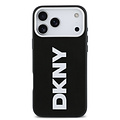 DKNY DKNY iPhone 17 Pro Max/iPhone 18 Pro Max Backcoverhoesje MagSafe Volledig bekleed met groot verticaal logo - Zwart