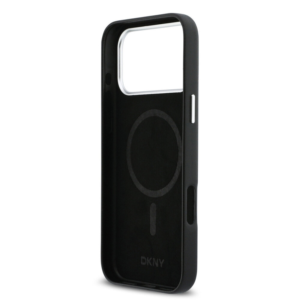 DKNY DKNY iPhone 17 Pro Max Back cover case - MagSafe - Full Wrap With Large Vertical Logo - Black DKNY DKNY iPhone 17 Pro Max Back cover case - MagSafe - Full Wrap With Large Vertical Logo - Black