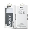 DKNY DKNY iPhone 17 Pro Max/iPhone 18 Pro Max Backcoverhoesje MagSafe Volledig bekleed met groot verticaal logo - Zwart