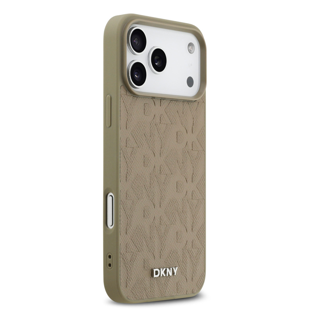 DKNY DKNY iPhone 17 Pro Max Backcover hoesje - MagSafe - Grid Pattern - Taupe, foto 4 van 6