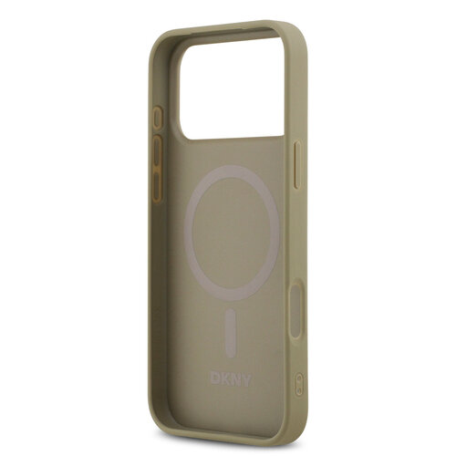 DKNY DKNY iPhone 17 Pro Max/iPhone 18 Pro Max Handyhülle MagSafe Gittermuster - Taupe