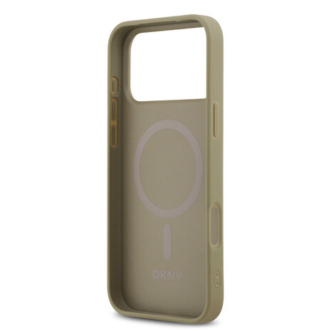 DKNY DKNY iPhone 17 Pro Max Back-Cover hul - MagSafe - Grid Pattern - Taupe