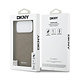 DKNY DKNY iPhone 17 Pro Max Back cover coque - MagSafe - Grid Pattern - Taupe