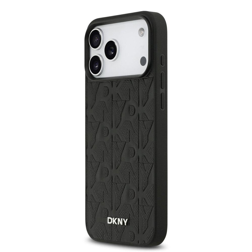 DKNY DKNY iPhone 17 Pro Max Back cover coque - MagSafe - Grid Pattern - Noir DKNY DKNY iPhone 17 Pro Max Back cover coque - MagSafe - Grid Pattern - Noir