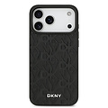 DKNY DKNY iPhone 17 Pro Max/iPhone 18 Pro Max Backcoverhoesje MagSafe Rasterpatroon - Zwart
