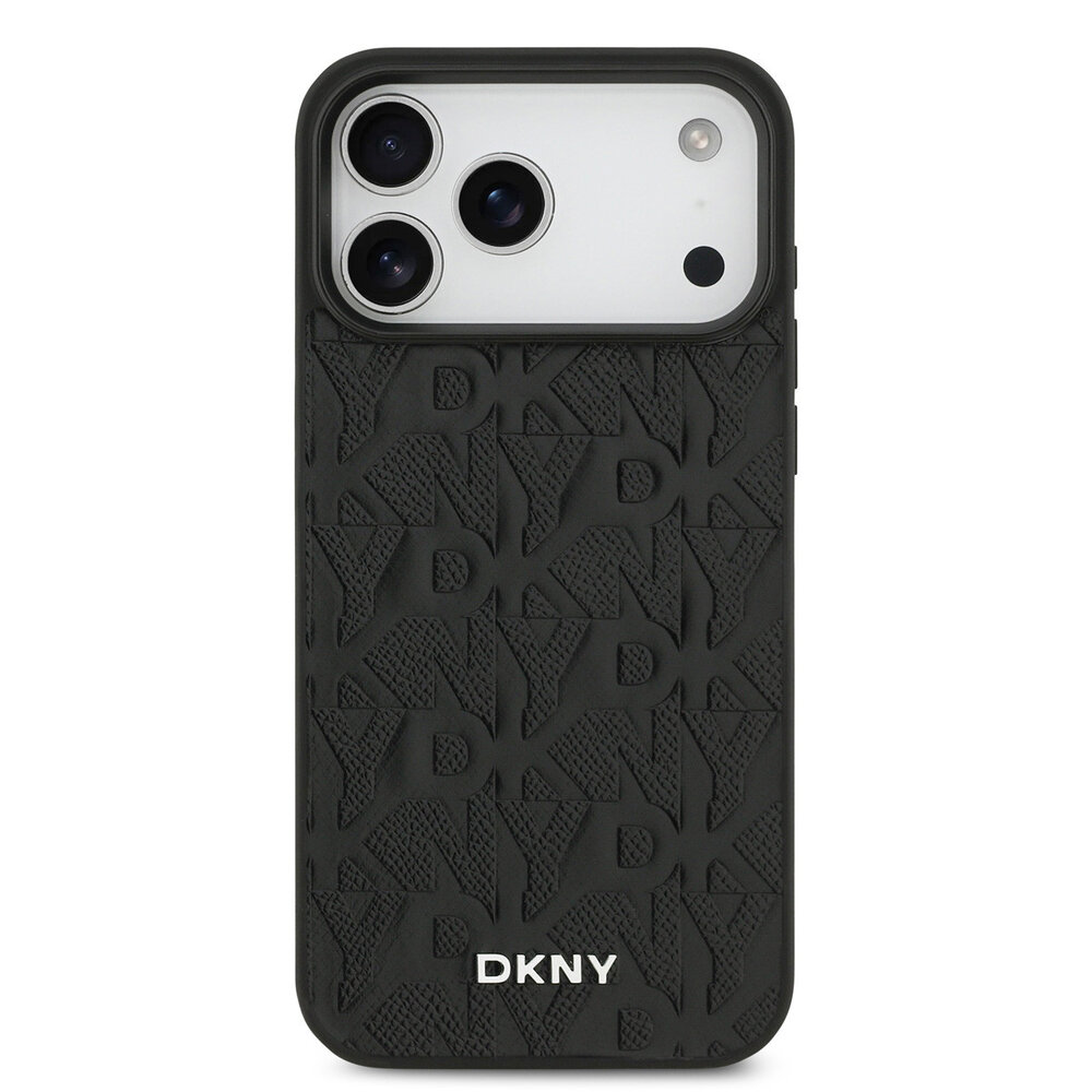 DKNY DKNY iPhone 17 Pro Max Back cover coque - MagSafe - Grid Pattern - Noir DKNY DKNY iPhone 17 Pro Max Back cover coque - MagSafe - Grid Pattern - Noir