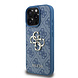 Guess Guess iPhone 16 Pro Back cover coque - MagSafe - 4G Classic Logo With Strap - Bleu Guess Guess iPhone 16 Pro Back cover coque - MagSafe - 4G Classic Logo With Strap - Bleu