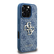 Guess Guess iPhone 16 Pro Backcover hoesje - MagSafe - 4G Classic Logo With Strap - Blauw Guess Guess iPhone 16 Pro Backcover hoesje - MagSafe - 4G Classic Logo With Strap - Blauw