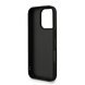 Guess Guess iPhone 16 Pro Back cover coque - MagSafe - 4G Classic Logo With Strap - Noir