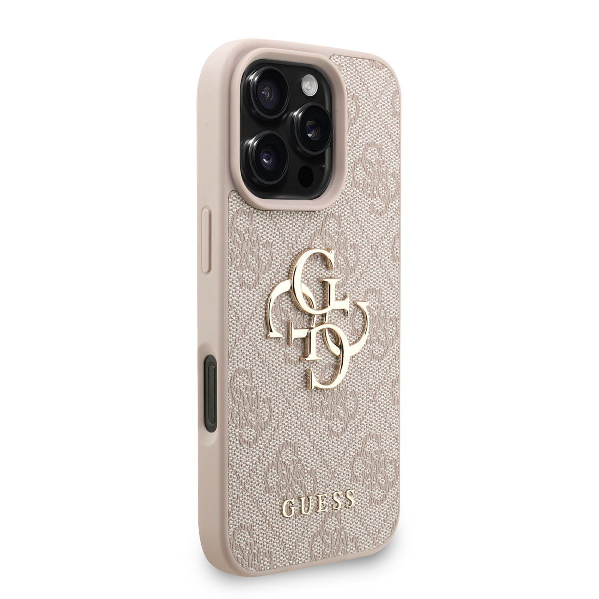 Guess Guess iPhone 16 Pro Backcover hoesje - MagSafe - 4G Classic Logo With Strap - Roze, foto 4 van 6