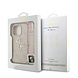Guess Guess iPhone 16 Pro Backcover hoesje - MagSafe - 4G Classic Logo With Strap - Roze Guess Guess iPhone 16 Pro Backcover hoesje - MagSafe - 4G Classic Logo With Strap - Roze