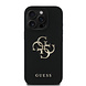 Guess Guess iPhone 16 Pro Back cover coque - Grained - Big 4G Logo - Noir