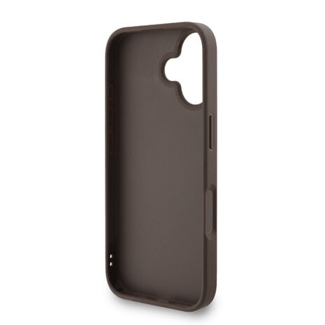 Guess Guess iPhone 16 Plus Back cover coque - MagSafe - 4G Classic Logo With Strap - Marron Guess Guess iPhone 16 Plus Back cover coque - MagSafe - 4G Classic Logo With Strap - Marron