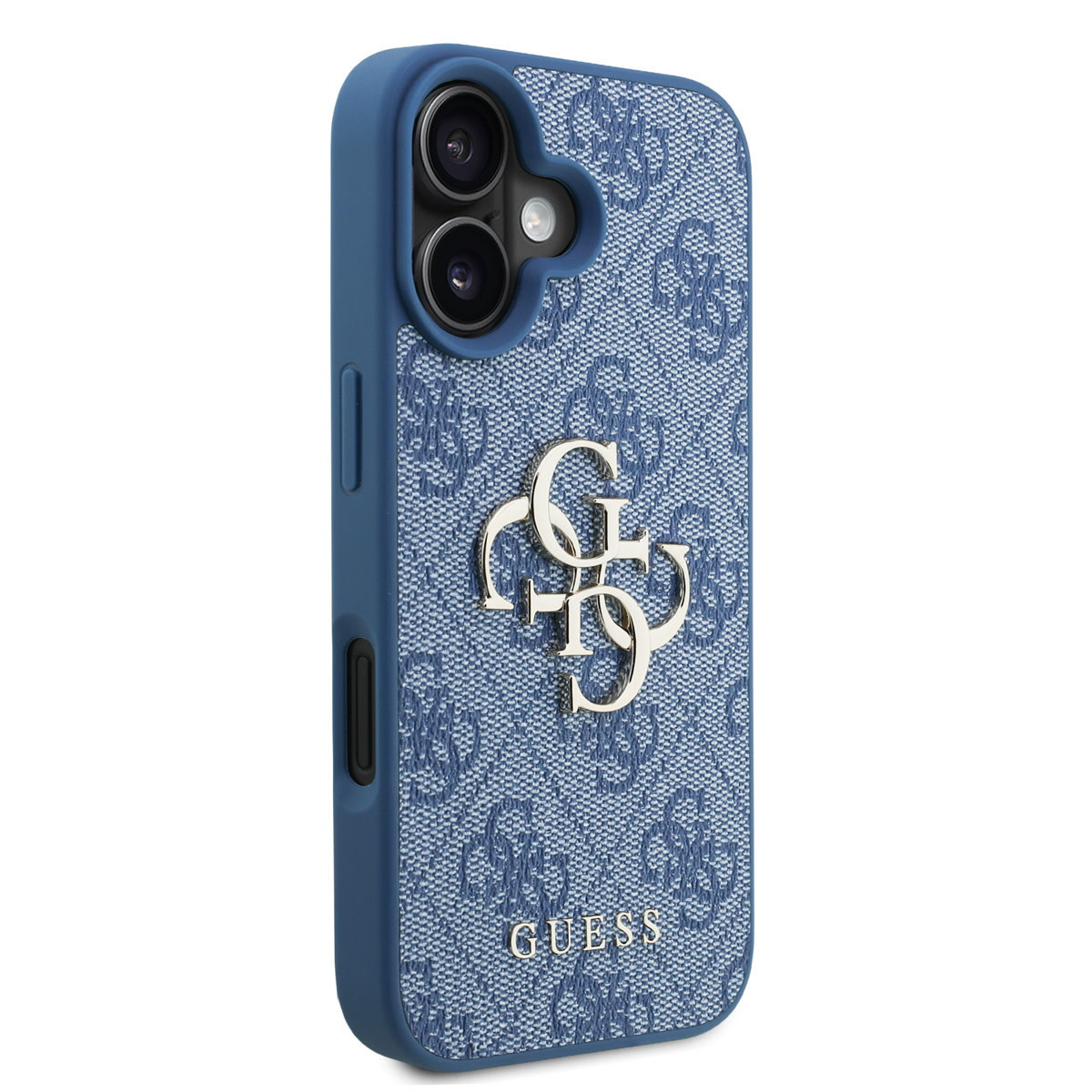 Guess Guess iPhone 16 Backcover hoesje - MagSafe - 4G Classic Logo With Strap - Blauw, foto 4 van 6
