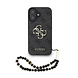 Guess Guess iPhone 16 Back-Cover hul - MagSafe - 4G Classic Logo With Strap - Schwarz Guess Guess iPhone 16 Back-Cover hul - MagSafe - 4G Classic Logo With Strap - Schwarz