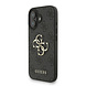 Guess Guess iPhone 16 Back-Cover hul - MagSafe - 4G Classic Logo With Strap - Schwarz Guess Guess iPhone 16 Back-Cover hul - MagSafe - 4G Classic Logo With Strap - Schwarz