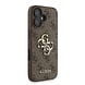 Guess Guess iPhone 16 Back cover coque - MagSafe - 4G Classic Logo With Strap - Marron Guess Guess iPhone 16 Back cover coque - MagSafe - 4G Classic Logo With Strap - Marron