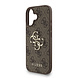 Guess Guess iPhone 16 Back cover coque - MagSafe - 4G Classic Logo With Strap - Marron Guess Guess iPhone 16 Back cover coque - MagSafe - 4G Classic Logo With Strap - Marron