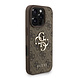 Guess Guess iPhone 16 Pro Max Back cover coque - MagSafe - 4G Classic Logo With Strap - Marron Guess Guess iPhone 16 Pro Max Back cover coque - MagSafe - 4G Classic Logo With Strap - Marron