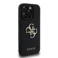 Guess Guess iPhone 16 Pro Max Back cover coque - Grained - Big 4G Logo - Noir