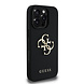 Guess Guess iPhone 16 Pro Max Backcover hoesje - Grained - Big 4G Logo - Zwart Guess Guess iPhone 16 Pro Max Backcover hoesje - Grained - Big 4G Logo - Zwart