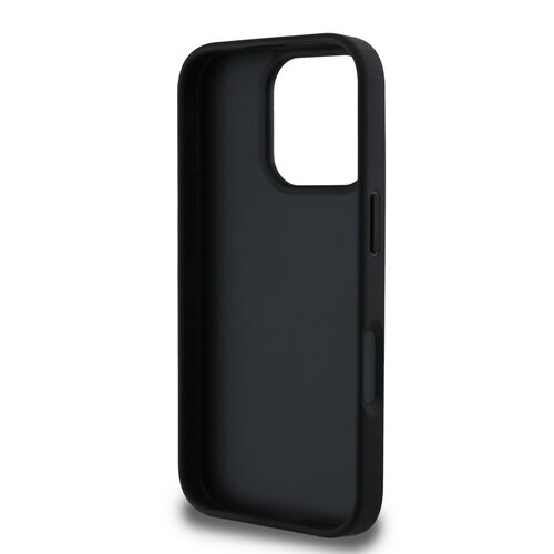 Guess Guess iPhone 16 Pro Max Back cover case - Grained - Big 4G Logo - Black