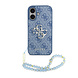 Guess Guess iPhone 17 Back cover case - MagSafe - 4G Classic Logo With Strap - Blue