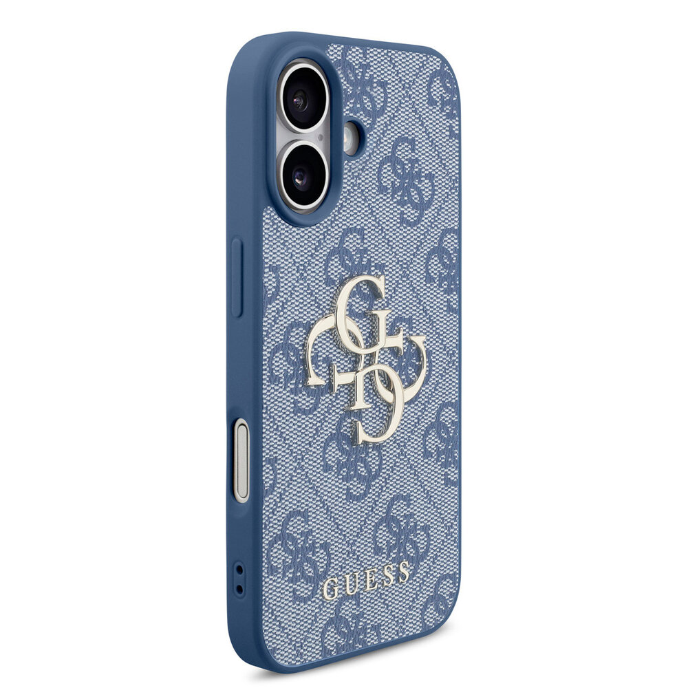 Guess Guess iPhone 17 Back-Cover hul - MagSafe - 4G Classic Logo With Strap - Blau Guess Guess iPhone 17 Back-Cover hul - MagSafe - 4G Classic Logo With Strap - Blau