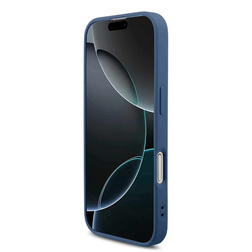 Guess Guess iPhone 17 Back cover coque - MagSafe - 4G Classic Logo With Strap - Bleu Guess Guess iPhone 17 Back cover coque - MagSafe - 4G Classic Logo With Strap - Bleu